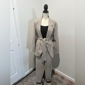 Tan Tapered Prologue Dress Pants